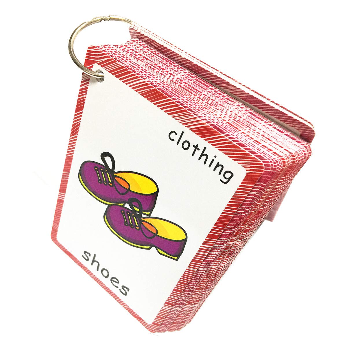 Set of Clothing and Weather Flash Cards for Toddlers | Kids Learning Flashcard & Montessori Pocket Cards Toys | Perfect for Pre-K Decor Background Wall Stickers, Teacher/Autism Therapists Tools