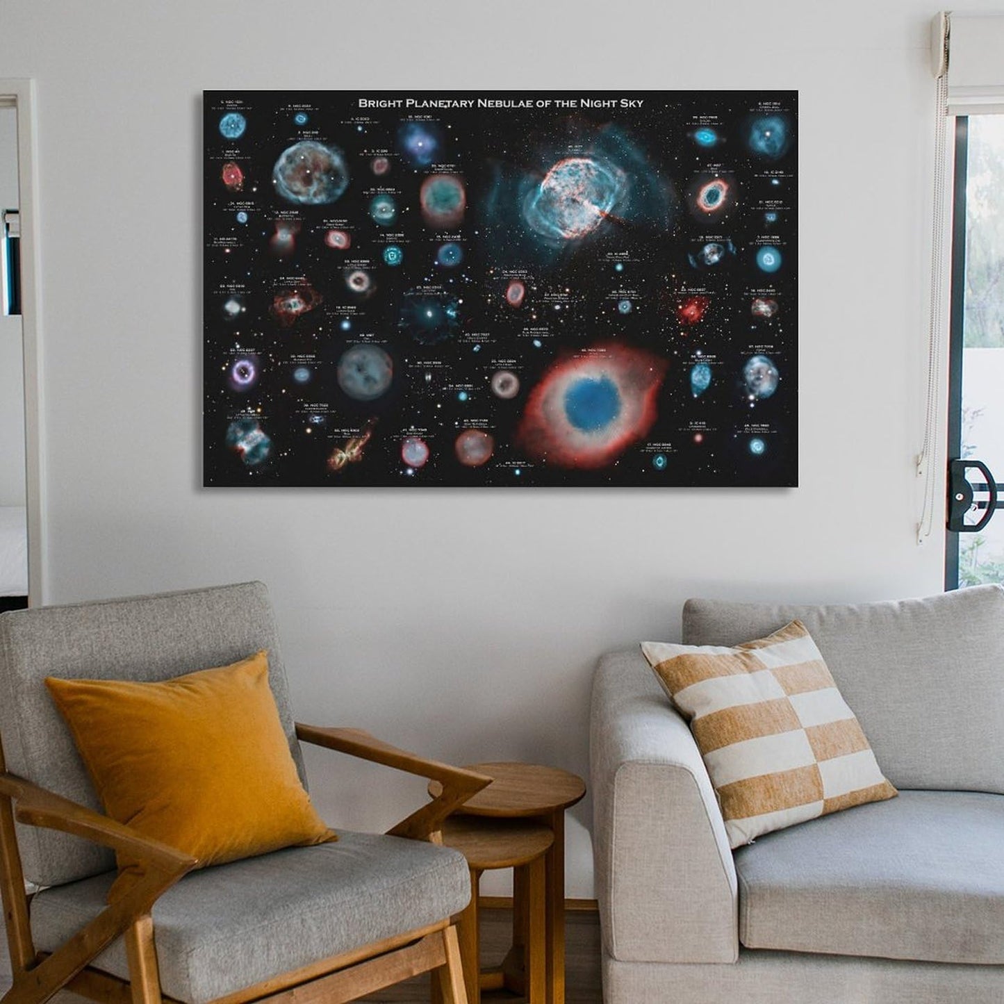 YLJAPOS Planetary Nebulae Galaxy Solar System Poster Astronomy Outer Space Canvas Wall Art Aesthetic Decorative Painting Living Roomstylestyle 12x18inch(30x45cm)