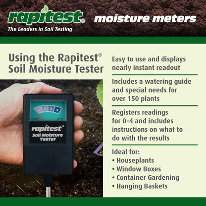 Luster Leaf/Rapitest Soil Moisture Tester for Containers, Lawns and Gardens