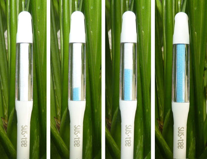 Sustee Aquameter (Small Green Refillable - Bundle of 2) - House Plant Soil Moisture Meter, Humidity Sensor Probe, Water Level Indicator - Best for Indoor Potted Plants
