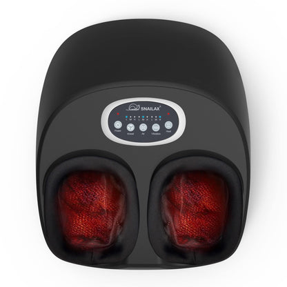Snailax Shiatsu Foot Massager with Heat, FSA Eligible, Kneading, Compression, Vibration, Feet Massage Machine for Plantar Fasciitis, Neuropathy, Foot Warmer, Gifts for Women Men,Size 13