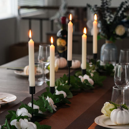 Smtyle Black Candlestick Holders Metal Taper Candle Holders Set of 5 Candle Stick Holder for Wedding Dinning Table Certerpiece Festive Party