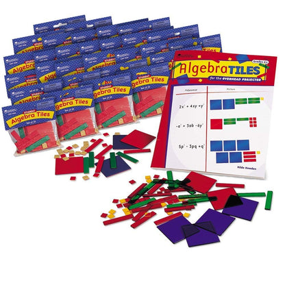 Learning Resources Algebra Tile Class Set and Magnetic Algebra Tiles Set