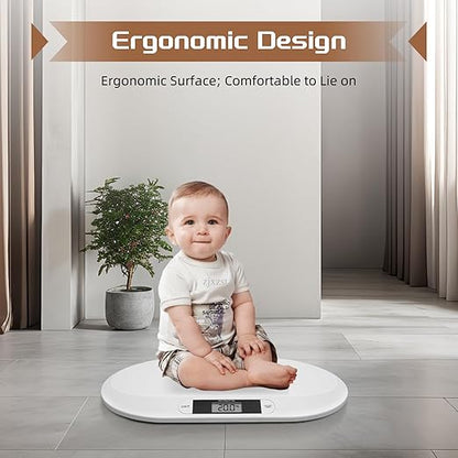 Digital Baby Scale, Infant Scale with LCD Screen, Multifunctional Pet Weight Scale for Cats and Dogs, 20kg/44lbs Load Capacity, Accurate 10g, Auto Off (Kg/Lbs/Stones)