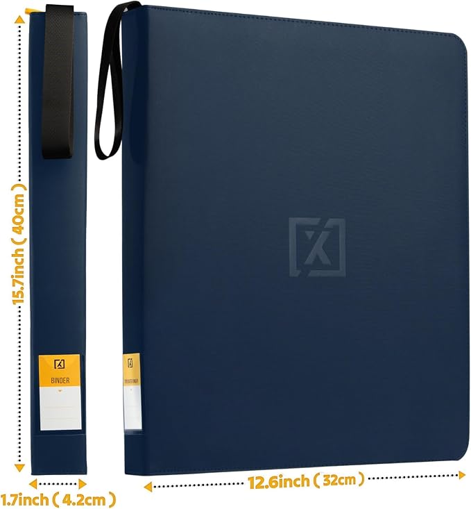 X PRO Top Load Card Binder - Compatible with Top-loading Card Cases - Fits 252 | 20 Premium Loaders Included | 9-Pocket Ringless Double-Sided Pages | Storage for TCG & Sports Cards