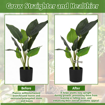 FoldTier 50 Pack Heavy-duty Stainless Steel Garden Clips Upgraded Large Opening Greenhouse Clamps for 3/4" to 2" Pipes Strong Grip Hoop House Clips for Row Covers Shade Cloth Tarps and Plant Support