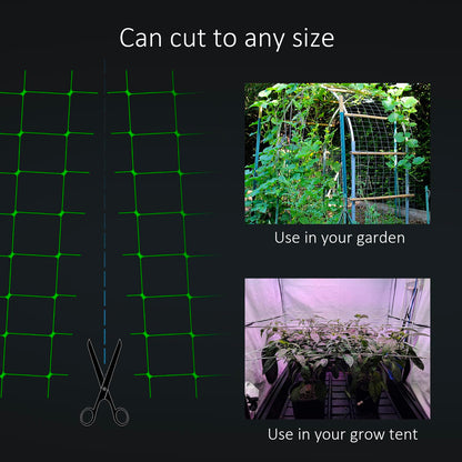 Toolazy Trellis Netting 59" x328' Green - Heavy Duty 6" Mesh Plant Support Net for Climbing Vegetables, Garden Trellis Roll for Tomato Cucumber Pea Bean Vine Grow Tent Scrog Hydroponic