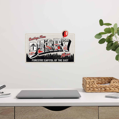Open Road Brands It: Welcome to Derry Wood Wall Art - Greetings from Derry Sign for Movie Room or Halloween Decor