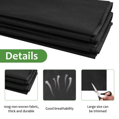 Qivine Raised Garden Bed Liner, Waterproof Raised Flower Bed Planter Liner, 5Ft x 9Ft Rectangle Grow Bags with Breathable and Reusable for Yard, Vegetables, Patios, Decking