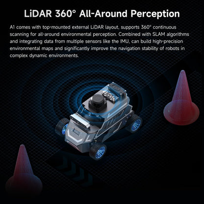 Yahboom ROS2 Robot Car Ackerman Steering Chassis,AI Visual Recognition Embodied Intelligence AI for Jetson Nano B01 4GB,User Manual Included(Superior Ver with Nano-4GB)