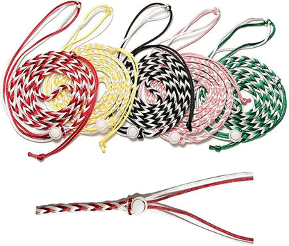 5 Pack Adjustable Hamster Leash and Harness, Small Animal Harness and Leash for Ferret, Hamster, Chinchilla, Rabbit, Guinea Pig, Squirrel, Rat, Mouse, 55 Inch