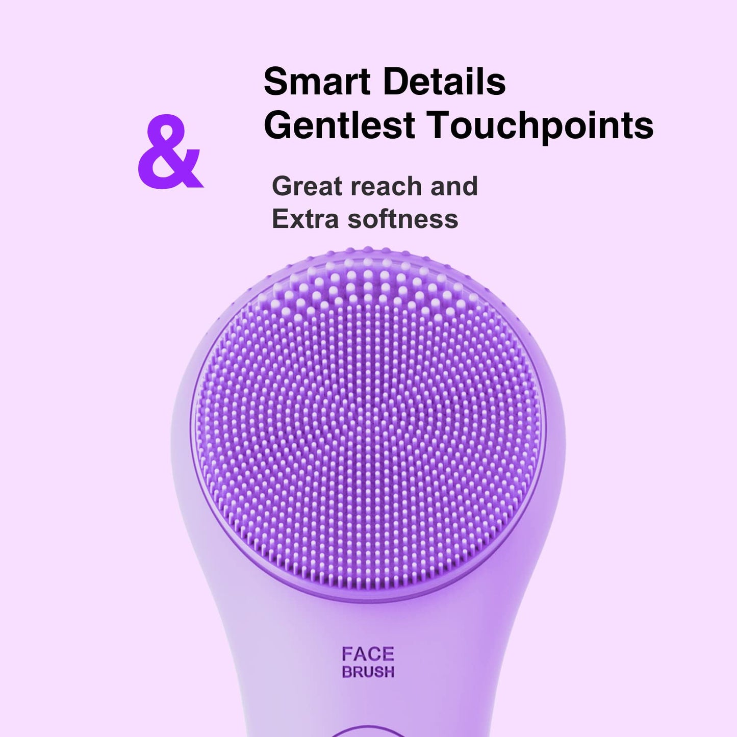 NågraCoola Electric Facial Cleansing Brush - Waterproof and Rechargeable, Exfoliates, Cleanses and Massages Skin - Light Blue