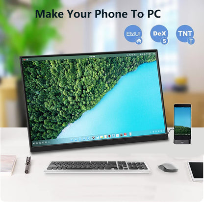 Magedok 4k Portable Monitor, 14 Inch Portable Monitor USB C, 10-Bit Adobe 95% HDR Game Display with USB C/HDMI/Mini DP Compatible with Laptop/Game Console/PC/Surface (14")