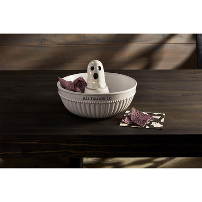 Mud Pie Ghost Led Sitter