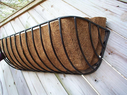 RAYRONGLY Pack of 1 PCS 55 Inch Trough Coco Fiber Replacement Liner, Pre-Formed Window Basket Coco Liner, Natural Coconut Coir Planter for Wall Hanging Basket, Window Box, Flower Pot, Fence, Railing