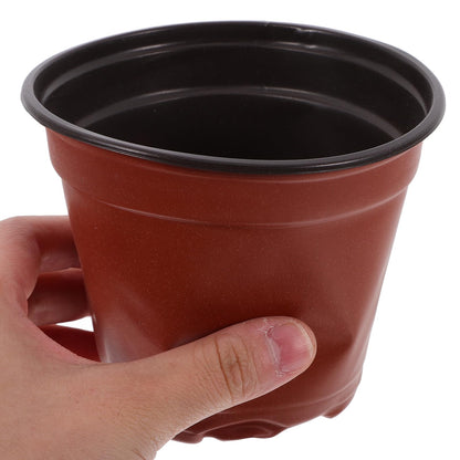 Happyyami 100pcs Strawberry Nursery Cups Plant Seedling Pots Plastic Germination Cups Garden Supply for Outdoor Growing Seedlings Plant Nutrient Pots
