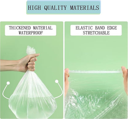 10pcs Clear Disposable Bird Cage Liners, Large Size 28x20in BirdCages Litter Box Plastic Film Cover, Pet Crate Tray Covers for Bird Parakeet Bunny Finches Ferret Chinchilla Small Animal (10)