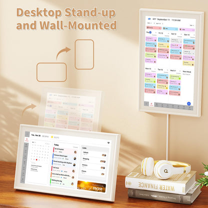 Digital Calendar, Electronic Calendar with 15.6-inch Touch Screen,32GB Smart Calendar, Work and Family Planner, Also Functions As a Digital Picture Frame,Best Gift for Your Loved Ones