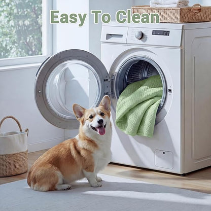 WROS Cooling Human Dog Bed for Summer, Breathable Washable Floor Lounger for People & Pets, 65"x36"x11", Pale Green, Pet Bed for Hot Weather Relaxing