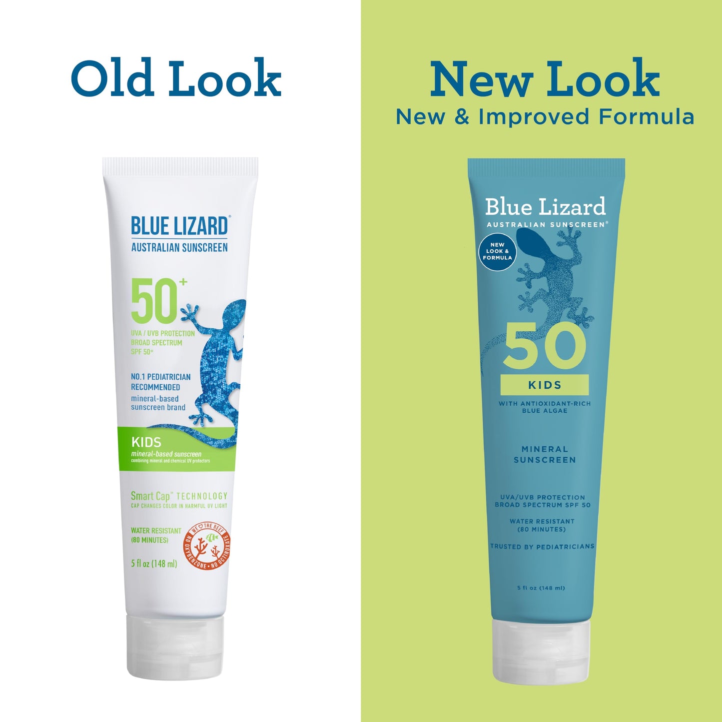 Blue Lizard Kids Mineral SPF 50 Sunscreen Lotion, 100% Mineral, Children’s Sunscreen, Water-Resistant Formula, Paraben-Free, Fragrance-Free, 5 fl oz