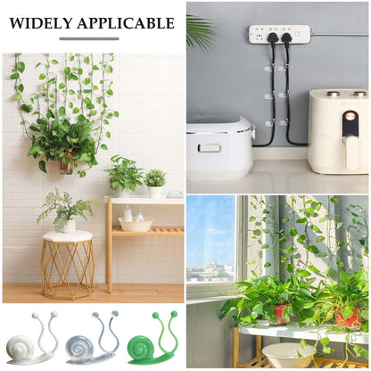 Plant Climbing Wall Fixture Clips,50PCS Self-Adhesive Plant Wall Clips,Garden Climbing Vines Fixing Clip,Invisible Fixing Hook,Reusable Pothos Plant Fixer for Indoor Outdoor Decoration(Clear,50)