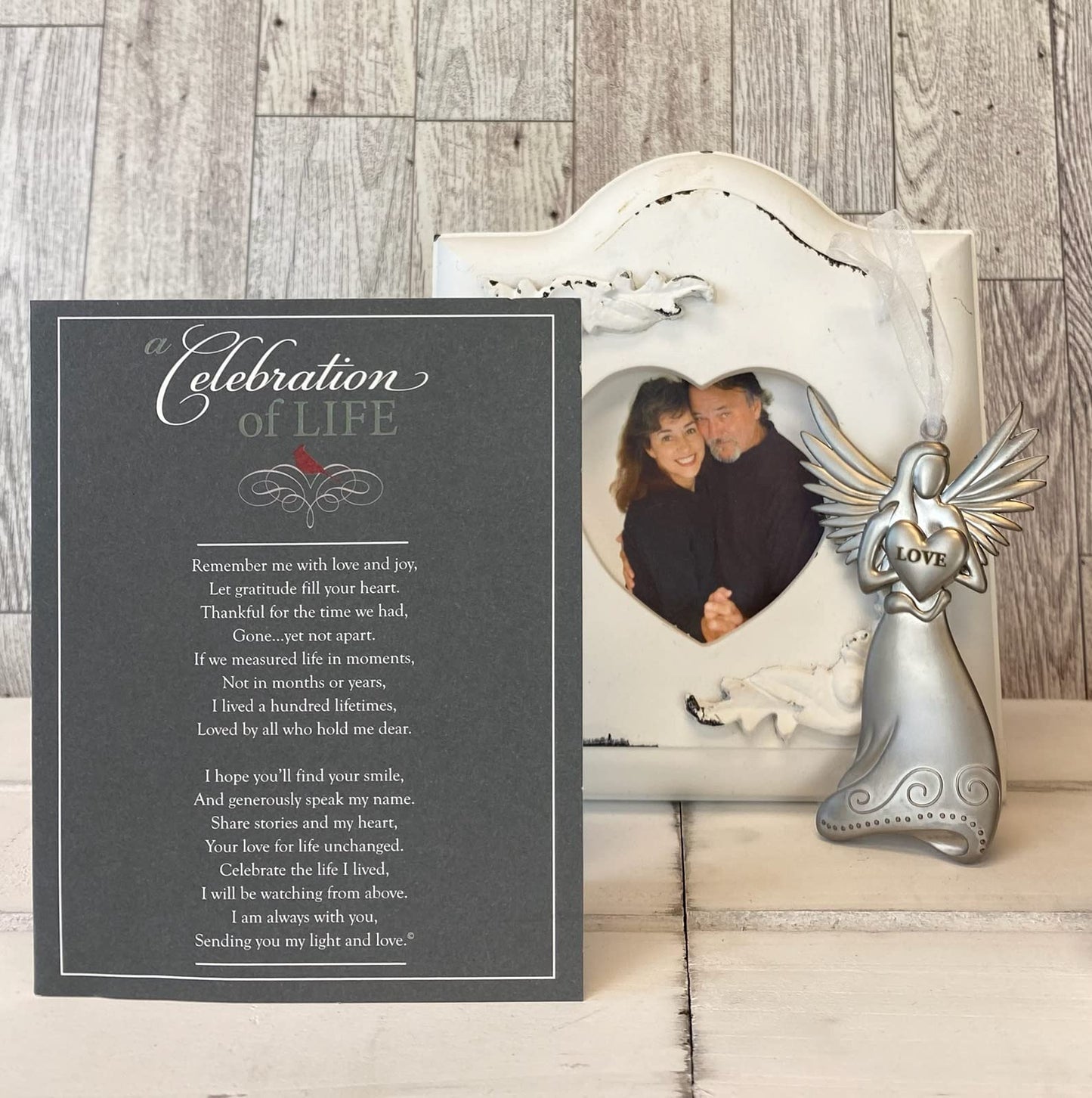 Memorial/Remembrance Angel Ornament with Celebration of Life Poem-Sympathy Gift for Loss of Loved One/Memorial Ornament in Memory of Lost Loved Ones/Bereavement Gift for Loss of Mom/Dad/Sibling/Friend