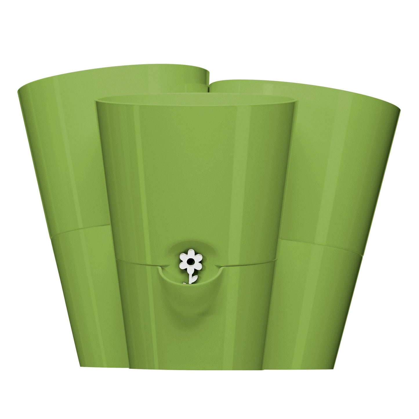 Emsa Trio Herb Pot for Fresh Herbs, Self Watering, Water Level Indicator, 27 x25 x21 cm, Green, Fresh Herbs Trio, 517535