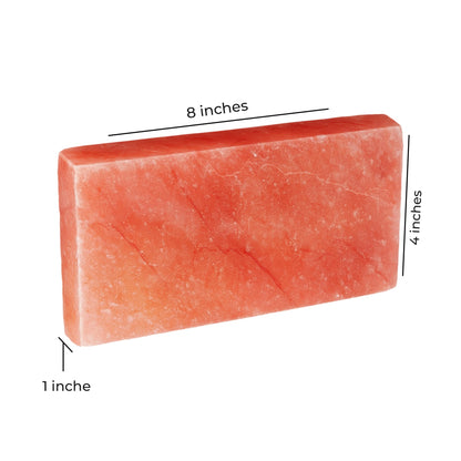 ZK Pack of 20 Himalayan Salt Tiles 8"x4"x1" – Natural Pink Salt Bricks for Sauna Walls, Salt Blocks of 2.5 lbs for Spa Rooms, Backlit Salt Walls & DIY Wellness Décor