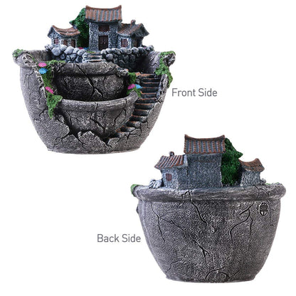 wdcfxy Creative Fairy Garden Flower Pot, Plant Pot, Succulent Plant Flower Pot Rack - Hanging Design Suitable for Home, Office, and Garden Decoration (Silvery)