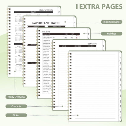 Planner 2026-2027, Weekly and Monthly Academic Planner, July 2026 - June 2027, Hardcover Calendar Agenda Book for School Year Planning, School Supplies for Teacher and Student, Letter Size(8.5'' x 11'')