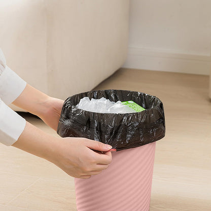 YIDUOZHH Small Trash Can - Plastic Waste basketbin for Office,Home,Bathroom,Kitchen - 1.8 Gallon - Pink
