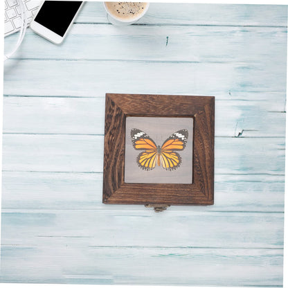 Box Box Glass Jewelry Display Case Clear Display Box Glass Terrariums for Plants Collection Box Shadow Box Frame Jewelry Containers Shadowbox Frame Collection Box
