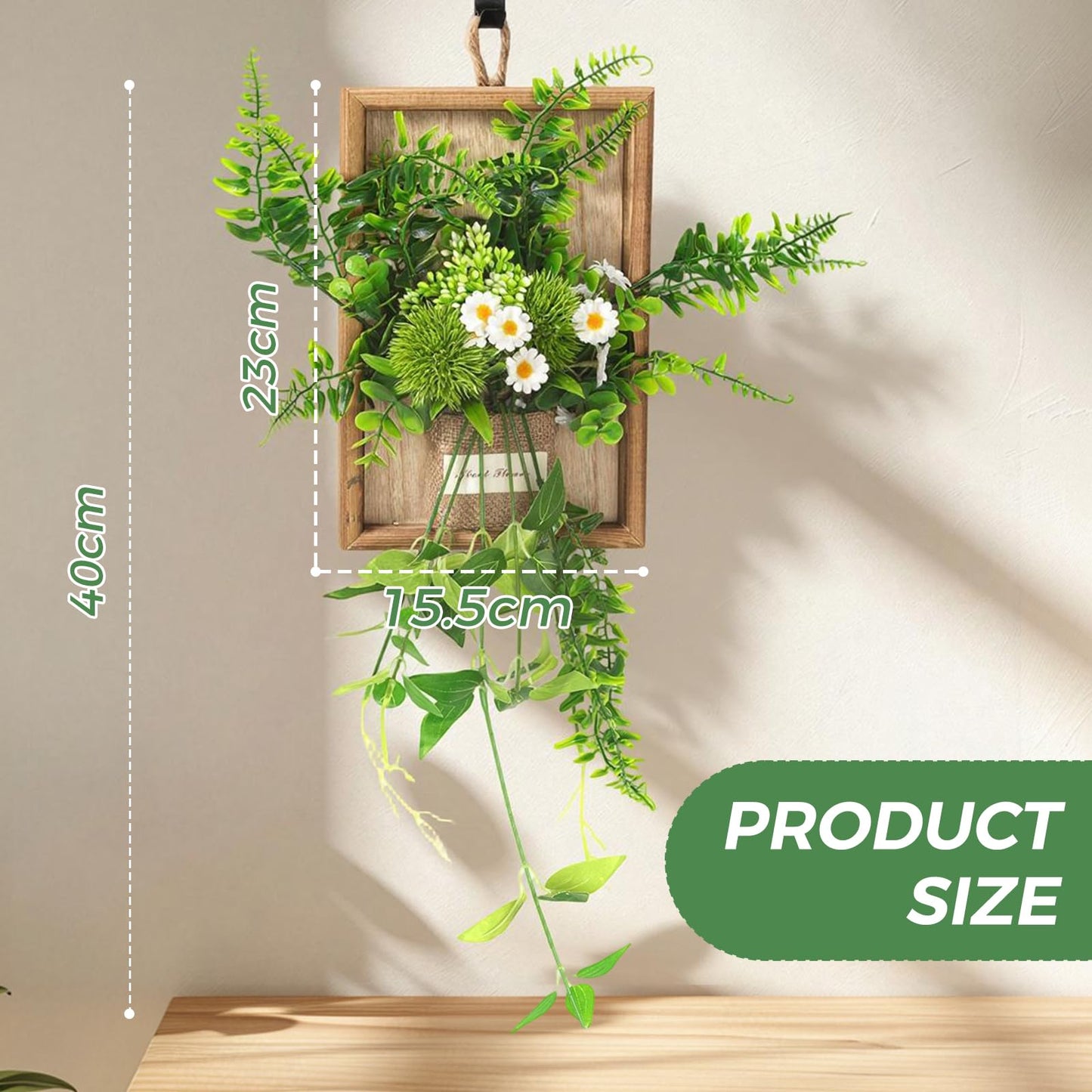 SHUOQIDI Simulation Flower Hanging Green Plants, Bedroom, Restaurant, Coffee Shop Atmosphere Decoration wall, Background wall Renovation