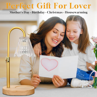 HUAEU Candle Warmer Lamp with Timer, Dimmable Candle Lamp Adjustable Height, Birthday Gifts for Mom Women, House Warming Gifts New Home Decor