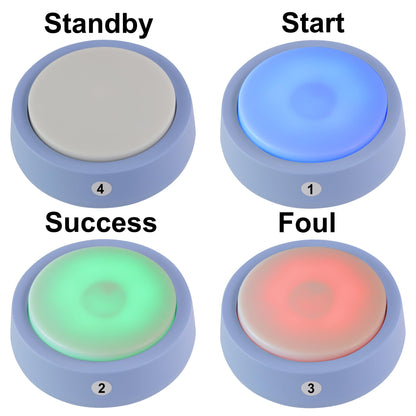 LOUKIENE Wireless Quiz Answer Game Buzzer System Gameplay 262ft for Game Show Family Game Nights Debate Contests in Companies Offices School Contest Classroom Trivia Nights (10 Buttons Set)