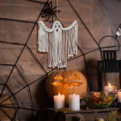 Runtoo Halloween Hanging Ghost, Cute Flying White Hanging Ghost 14" Decoration for Front Yard Patio Lawn Garden Party Holiday Decor Indoor Outdoor