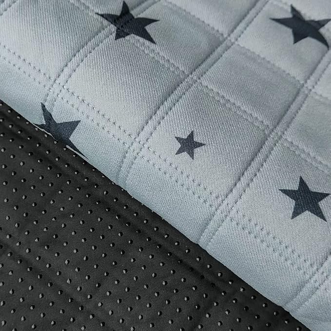 RIOUSSI Washable Pee Pads for Dogs, Reusable, Absorbent, Leakproof, Non Slip Pet Puppy Pads for Potty Training. Gray Stars, 24x36 Inch(4pack)