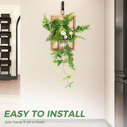 SHUOQIDI Simulation Flower Hanging Green Plants, Bedroom, Restaurant, Coffee Shop Atmosphere Decoration wall, Background wall Renovation