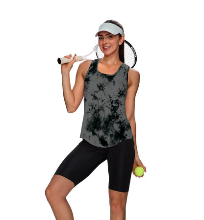 WIHOLL Summer Tops for Women Workout Tank Tops for Women Sleeveless Running Loose Fit Yoga Tops Active Shirts Sports Gym L