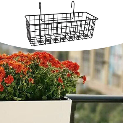 Whtkoph Hanging Planter Basket, Balcony Flower Pot Holder Organizer Porch Deck Plant Pot