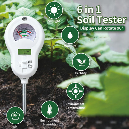 DXOKNQG Soil Moisture Meter, Plant Water Monitor, Hygrometer Sensor for Gardening, Farming, Indoor and Outdoor Plants (Basic Style + one Probe)