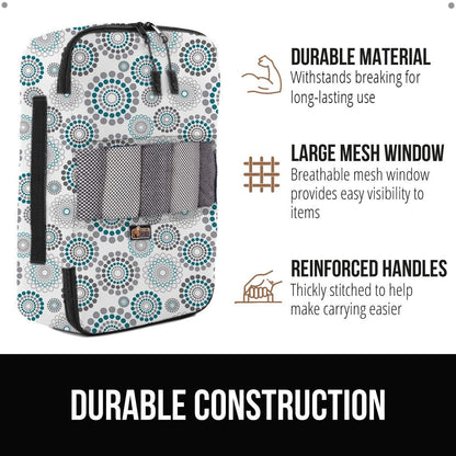 GORILLA GRIP 6 Set Packing Cubes, Travel Essentials for Suitcase, Mesh Organizer Bags for Clothes Toiletries Shoes and Laundry, Luggage and Carry On Airplane Accessories, Traveling Must Haves Spiral