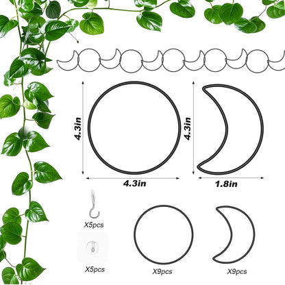 Vodolo 18 Pcs Chain Trellis for Climbing Plants Indoor Outdoor,Wall Plant Vine Climbing Support for Potted Plants,Houseplant Accessorie for Climbing Plants Pertains to Monstera,Pothos,Ivy,Wisteria