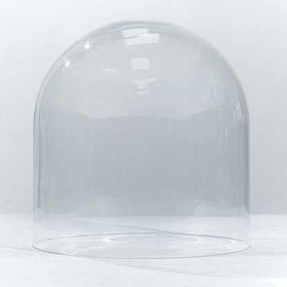 CYS EXCEL Glass Cloche Dome (H:10" D:9.75") | Multiple Sizes Decorative Showcase Display for Antique Collectibles | Bell Jar Terrarium & Dessert Cover