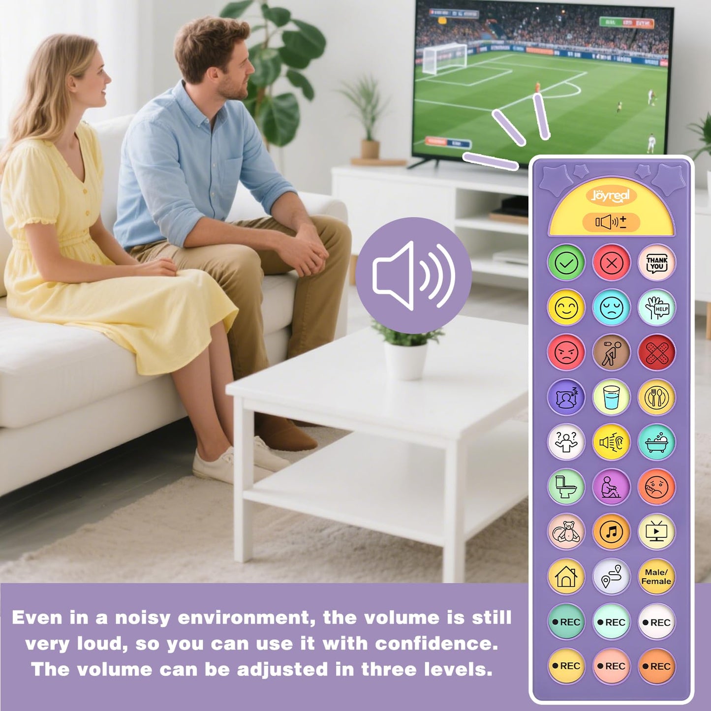 AAC Device for Autism, Joyreal Non Verbal Communication Tools for Speech Therapy & Stroke Rehab. Autism Talking Aids with 6 Programmable Buttons & Adjustable Volume, Autism Toys for Kids and Adults
