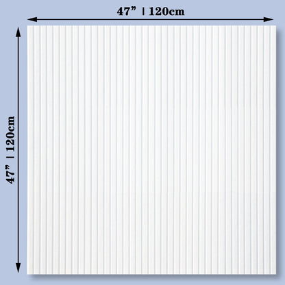 YOUDEFUL Large Cork Board Alternative-12 Pcs Self-Adhesive Felt Bulletin Board Tiles, Felt Pin Board Cork Board Tiles for Home Office Wall Decor, Tack Board 47"x35" (White