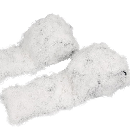FAICOIA 2 Pcs Fake Moss Table Runner Rolls for Decoration 4" x 47" Artificial Moss for Plants Indoor White Faux Grass for Planters Crafts DIY Table Centerpieces Fairy Garden Floral Wedding 10 x 120cm