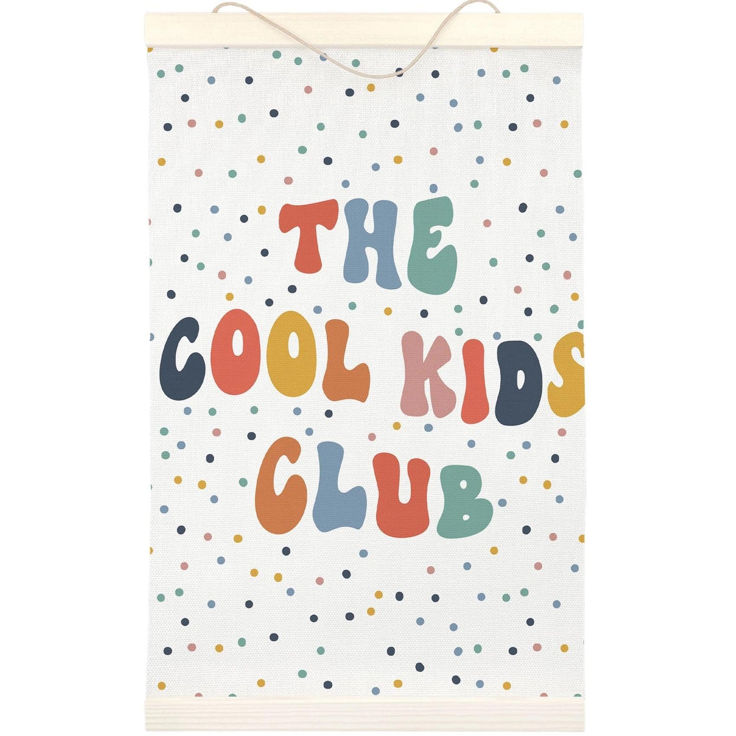 LKETW Kids Playroom Poster Hanger Frame 12x16 Inch, Toddler Room Wall Art Posters for Playroom, The Cool Kids Club Hanging Banner Decor for Toddler Boy Girl Room Nursery Playroom