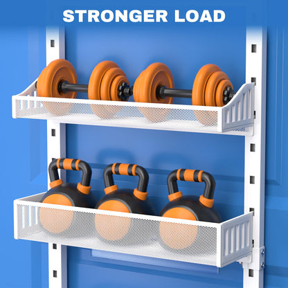 coobest 8-Tier Over the door Spice Rack Organizer, Large Heavy Duty Metal Wall Mount or Over The Door, 2 in 1 Rust-Proof Hanging Storage Shelf for Kitchen Pantry, Bathroom, Laundry Room, Closet