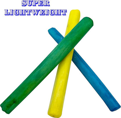 5516 Skinny Rainbow Sola Logs Pk8 - Handcut Natural Sola Bird Foot Toys, Bright Assorted Colors, Pet Safe, Lightweight, Easy for Birds to Hold and Shred